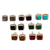 Gemstone stud earrings, 'Dazzling Squares' (set of 7) - Hand Crafted Square Stud Earrings (Set of 7) thumbail