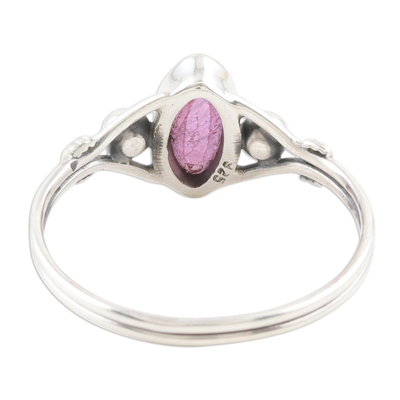 Ruby cocktail ring, 'Baroness in Ruby' - Ruby and Sterling Silver Cocktail Ring