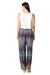 Embroidered viscose pants, 'Jaipur Twilight' - Printed and Tie-Dyed Viscose Pants (image 2c) thumbail