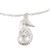 Sterling silver anklet, 'Galloping Sea' - Sterling Silver Seahorse Anklet (image 2b) thumbail