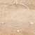 Sterling silver anklet, 'Celestial Union' - Sterling Silver Celestial Anklet (image 2) thumbail