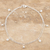 Cubic zirconia anklet, 'Shine and Sparkle' - Cubic Zirconia and Sterling Silver Charm Anklet (image 2) thumbail