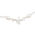 Cultured pearl anklet, 'Dragonfly Over Water' - Cultured Pearl and Sterling Silver Anklet (image 2c) thumbail