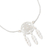 Sterling silver anklet, 'Goodnight and Good Luck' - Sterling Silver Dreamcatcher Anklet (image 2b) thumbail