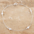 Cubic zirconia anklet, 'Clear Hearts' - Cubic Zirconia and Sterling Silver Anklet (image 2) thumbail