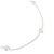 Cubic zirconia anklet, 'Clear Hearts' - Cubic Zirconia and Sterling Silver Anklet (image 2b) thumbail