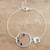 Multi-gem bracelet, 'Cool Shimmer' - Peridot and Amethyst Multi-Gem Bracelet