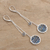 Labradorite dangle earrings, 'Late Night' - Labradorite and Sterling Silver Dangle Earrings (image 2b) thumbail