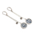 Labradorite dangle earrings, 'Late Night' - Labradorite and Sterling Silver Dangle Earrings (image 2c) thumbail