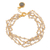 Gold-plated labradorite beaded bracelet, 'Golden Evening' - Gold-Plated Labradorite Beaded Bracelet thumbail