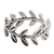 Sterling silver band ring, 'Leafy Garland' - Sterling Silver Leaf-Motif Band Ring