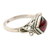 Garnet cocktail ring, 'Fly a Kite' - Garnet and Sterling Silver Cocktail Ring (image 2c) thumbail
