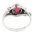 Garnet cocktail ring, 'Fly a Kite' - Garnet and Sterling Silver Cocktail Ring (image 2d) thumbail