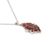 Garnet pendant necklace, 'Dark Red Beauty' - Garnet and Sterling Silver Pendant Necklace