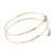 Gold-plated labradorite cuff bracelet, 'Golden Drop' - Gold-Plated Sterling Silver and Labradorite Cuff Bracelet (image 2b) thumbail