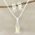 Rhodium-plated citrine jewelry set, 'Sunny Passion' - Rhodium-Plated Citrine Jewelry Set (image 2) thumbail