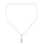 Rhodium-plated citrine Jewellery set, 'Sunny Passion' - Rhodium-Plated Citrine Jewellery Set