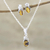 Rhodium-plated tiger's eye and cubic zirconia jewelry set, 'Peppy in Brown' - Rhodium-Plated Tiger's Eye and Cubic Zirconia Jewelry Set (image 2) thumbail