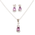 Rhodium-plated amethyst and cubic zirconia jewelry set, 'Peppy in Purple' - Rhodium-Plated Amethyst and Cubic Zirconia Jewelry Set (image 2c) thumbail