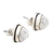 Howlite stud earrings, 'White Pyramid' - Sterling Silver and Howlite Stud Earrings