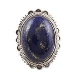 Lapis lazuli cocktail ring, 'Blue Breakthrough' - Lapis Lazuli and Sterling Silver Cocktail Ring