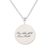 Sterling silver pendant necklace, 'My True North' - Hand Crafted Sterling Silver Pendant Necklace