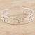 Sterling silver cuff bracelet, 'Within' - Sterling Silver Om Symbol Cuff Bracelet