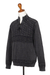 Men's cotton sweater, 'Stylish in Charcoal' - Men's Stone Washed Cotton Pullover Sweater (image 2g) thumbail