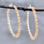 Carnelian hoop earrings, 'Carousel' - Sterling Hoop Earrings with Carnelian (image 2) thumbail