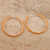 Carnelian hoop earrings, 'Carousel' - Sterling Hoop Earrings with Carnelian (image 2b) thumbail