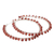 Garnet hoop earrings, 'Carousel' - Artisan Crafted Garnet Hoop Earrings (image 2c) thumbail
