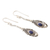 Lapis lazuli dangle earrings, 'Royal Snake' - Sterling Silver and Lapis Lazuli Snake Earrings (image 2c) thumbail
