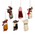 Wool holiday ornaments, 'Barnyard Bunch' (set of 6) - Embroidered Wool Animal Holiday Ornaments (Set of 6) (image 2c) thumbail
