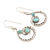 Sterling silver dangle earrings, 'Fancy Swirl' - Artisan Crafted Sterling Silver Dangle Earrings (image 2c) thumbail