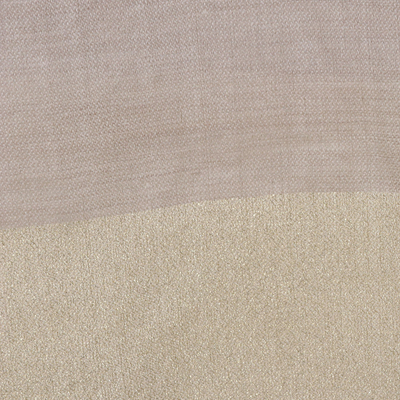 Wool blend shawl, 'Everyday Elegance in Taupe' - Woven Wool Blend Shawl with Golden Lurex