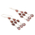 Garnet chandelier earrings, 'Garnet Cascade' - Sterling Silver and Garnet Chandelier Earrings (image 2c) thumbail