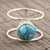 Sterling silver single stone ring, 'All Around the World' - Sterling Silver Single Stone Ring from India (image 2b) thumbail
