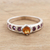 Citrine and ruby solitaire ring, 'Shimmering Union in Yellow' - Indian Citrine and Ruby Solitaire Ring (image 2) thumbail