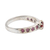 Garnet and ruby solitaire ring, 'Shimmering Union in Red' - Garnet and Ruby Solitaire Ring (image 2b) thumbail