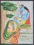 'Los pies del Señor Krishna' - Pintura de Krishna en acrílico y acuarela