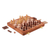 Wood board game set, 'Challenge for Two' - Acacia Wood Chess Set and Backgammon Board Game