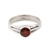 Garnet cocktail ring, 'Hazy Night' - Garnet and Sterling Silver Cocktail Ring