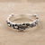 Sterling silver band ring, 'Silver Notes' - Sterling Silver Musical Notes Band Ring (image 2b) thumbail