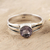 Amethyst single stone ring, 'Lilac Wish' - Amethyst and Sterling Silver Single Stone Ring (image 2) thumbail