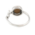 Tiger's eye cocktail ring, 'Earthy Knot' - Sterling Silver and Tiger's Eye Cocktail Ring