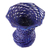 Decorative recycled paper vase, 'Royal Flair' - Eco-Friendly Decorative Paper Vase