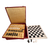 Marble chess set, 'Royal Grandeur' - Black and White Marble Chess Set from India