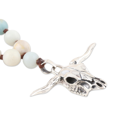 Onyx jewellery set, 'Blissful Morning' - Onyx Beaded Bracelet and Necklace jewellery Set
