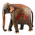 Hand-painted wood sculpture, 'Mughal Luxury' - Hand Painted Neem Wood Elephant Sculpture thumbail