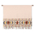 Embroidered cotton throw, 'Snug Saturday' - Fringed Cotton Throw with Tufted Embroidery (image 2a) thumbail